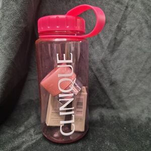 Clinique Pink Travel Bottle with Loop Lid